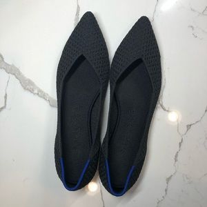 Rothy’s “The Point” 10.5, Black Textured